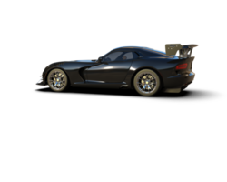 Muscle car isolated on background. 3d rendering - illustration png
