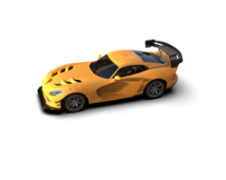 Muscle car isolated on background. 3d rendering - illustration png
