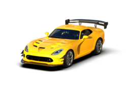 Muscle car isolated on background. 3d rendering - illustration png