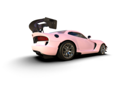 Muscle car isolated on background. 3d rendering - illustration png