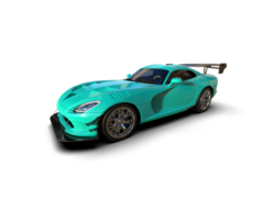 Muscle car isolated on background. 3d rendering - illustration png