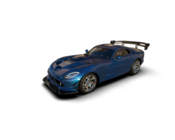 Muscle car isolated on background. 3d rendering - illustration png