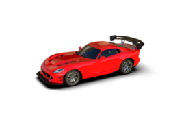 Muscle car isolated on background. 3d rendering - illustration png