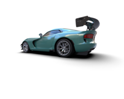 Muscle car isolated on background. 3d rendering - illustration png