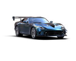 Muscle car isolated on background. 3d rendering - illustration png