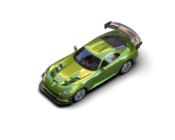 Muscle car isolated on background. 3d rendering - illustration png