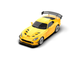 Muscle car isolated on background. 3d rendering - illustration png