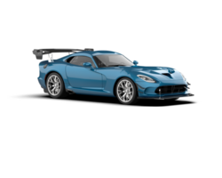 Muscle car isolated on background. 3d rendering - illustration png