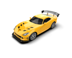 Muscle car isolated on background. 3d rendering - illustration png