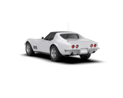 Muscle car isolated on background. 3d rendering - illustration png