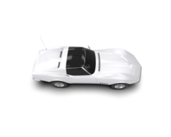 Muscle car isolated on background. 3d rendering - illustration png