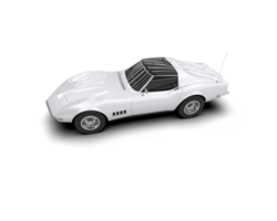 Muscle car isolated on background. 3d rendering - illustration png