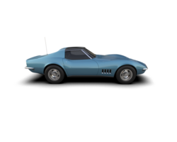 Muscle car isolated on background. 3d rendering - illustration png