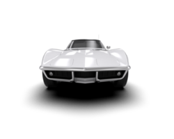 Muscle car isolated on background. 3d rendering - illustration png