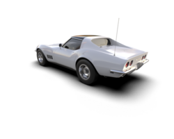 Muscle car isolated on background. 3d rendering - illustration png