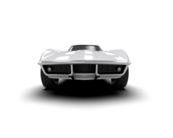 Muscle car isolated on background. 3d rendering - illustration png