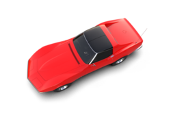 Muscle car isolated on background. 3d rendering - illustration png