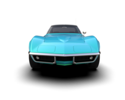 Muscle car isolated on background. 3d rendering - illustration png