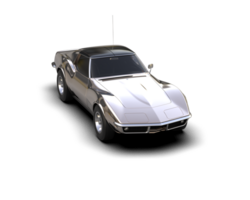 Muscle car isolated on background. 3d rendering - illustration png