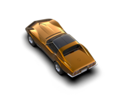 Muscle car isolated on background. 3d rendering - illustration png