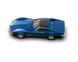 Muscle car isolated on background. 3d rendering - illustration png