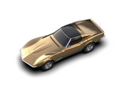 Muscle car isolated on background. 3d rendering - illustration png