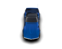 Muscle car isolated on background. 3d rendering - illustration png