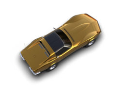 Muscle car isolated on background. 3d rendering - illustration png