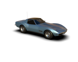 Muscle car isolated on background. 3d rendering - illustration png