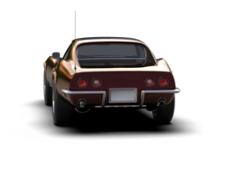 Muscle car isolated on background. 3d rendering - illustration png