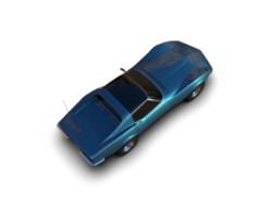 Muscle car isolated on background. 3d rendering - illustration png