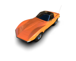 Muscle car isolated on background. 3d rendering - illustration png