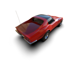 Muscle car isolated on background. 3d rendering - illustration png