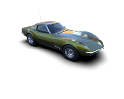 Modern car isolated on background. 3d rendering - illustration png