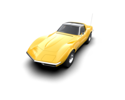 Modern car isolated on background. 3d rendering - illustration png
