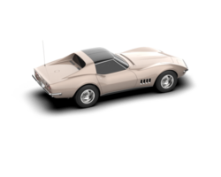 Modern car isolated on background. 3d rendering - illustration png