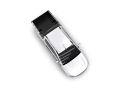 Pickup truck isolated on background. 3d rendering - illustration png