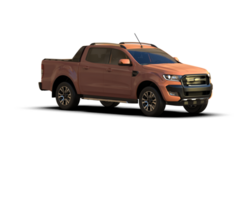 Pickup truck isolated on background. 3d rendering - illustration png