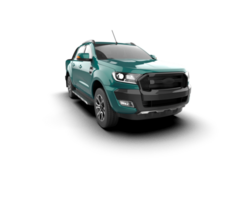 Pickup truck isolated on background. 3d rendering - illustration png