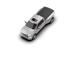 Pickup truck isolated on background. 3d rendering - illustration png