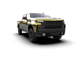 Pickup truck isolated on background. 3d rendering - illustration png