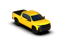 Pickup truck isolated on background. 3d rendering - illustration png