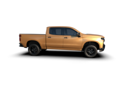 Pickup truck isolated on background. 3d rendering - illustration png