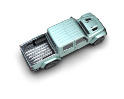 Pickup truck isolated on background. 3d rendering - illustration png