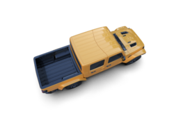 Pickup truck isolated on background. 3d rendering - illustration png