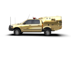 Pickup truck isolated on background. 3d rendering - illustration png