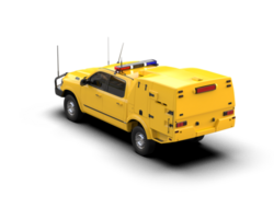 Pickup truck isolated on background. 3d rendering - illustration png