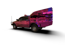 Pickup truck isolated on background. 3d rendering - illustration png