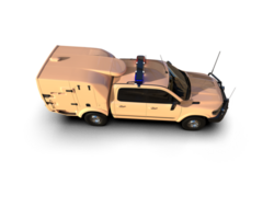 Pickup truck isolated on background. 3d rendering - illustration png