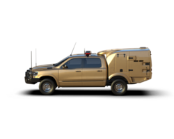 Pickup truck isolated on background. 3d rendering - illustration png